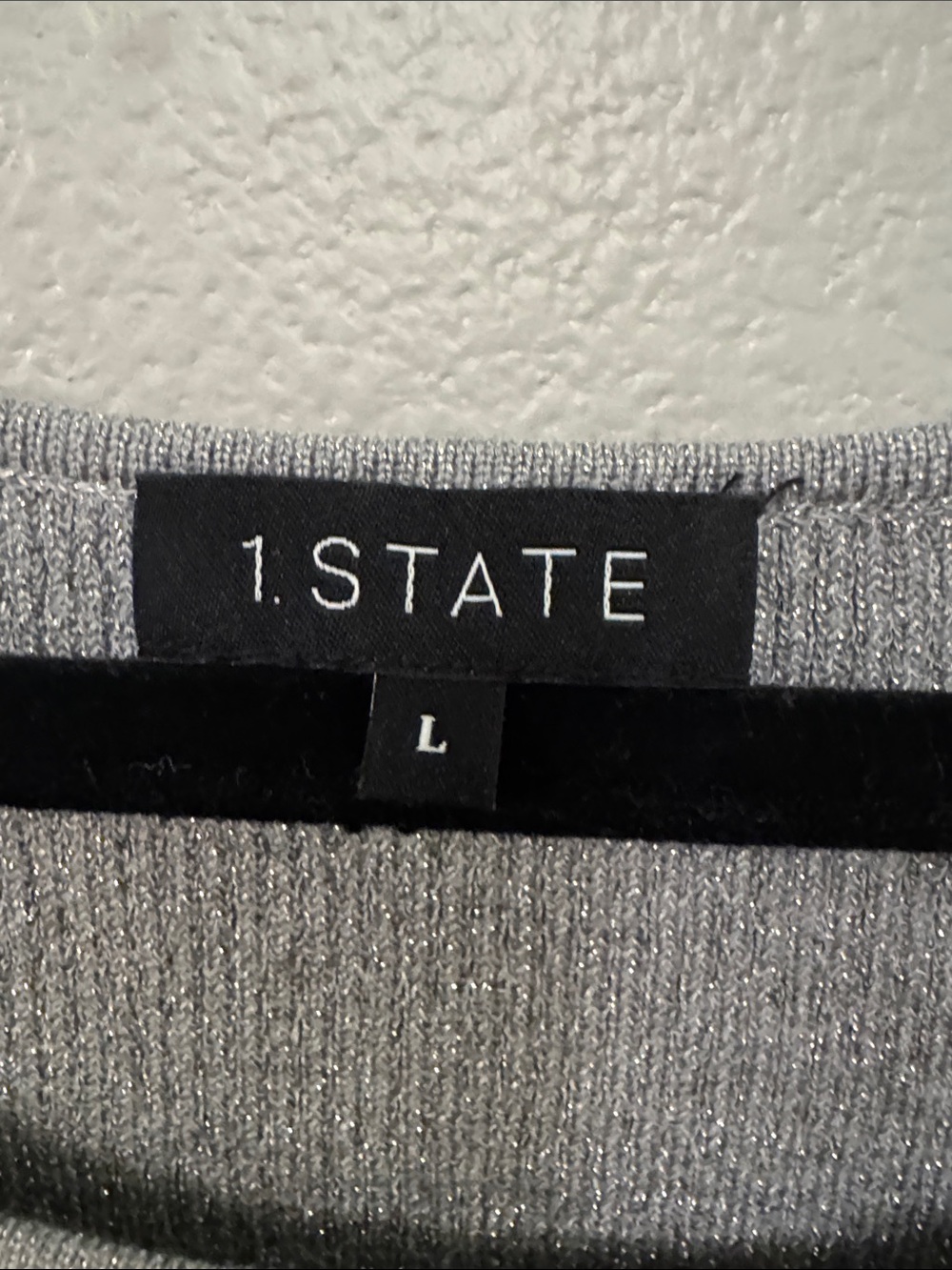 1. State Metallic Gray Ribbed Tank - Picture 2 of 4